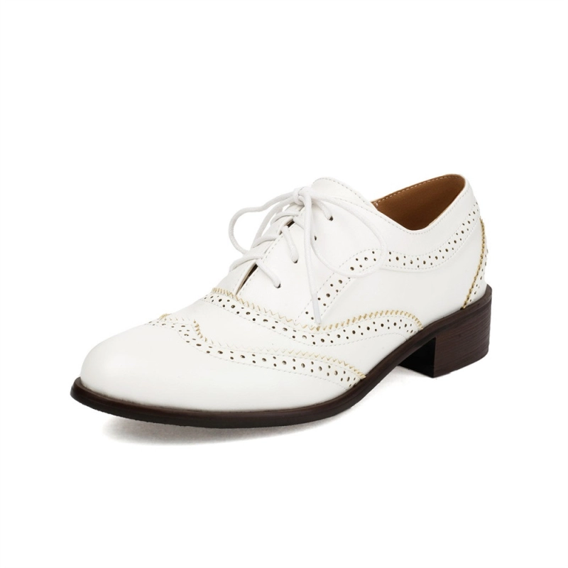 De Vestir Calzado Oxford Dama De Vestir Zapatos Oxford Blancos