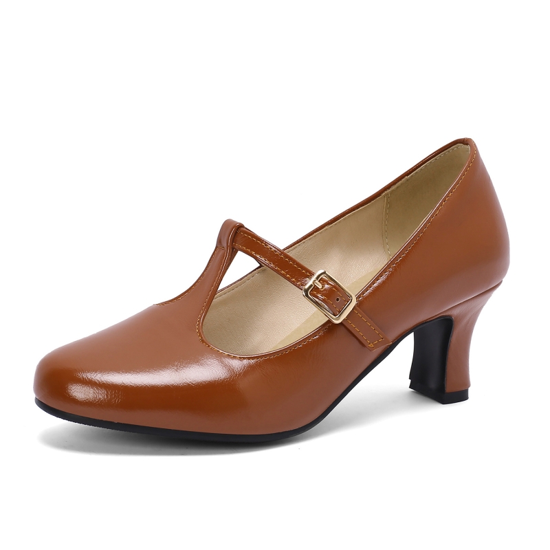 Mary Jane Zapatos En T T-BAR POINT TOE MARY JANE SHOES For Daily